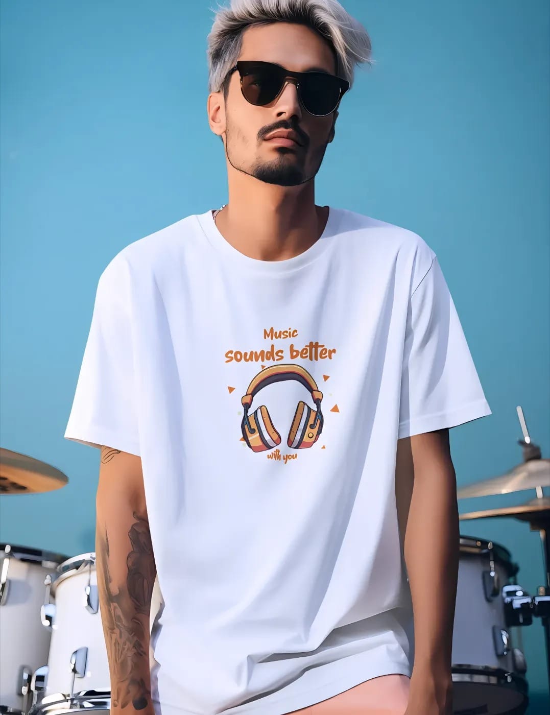 pnp play guitar | men’s oversized t shirt | 200 gsm