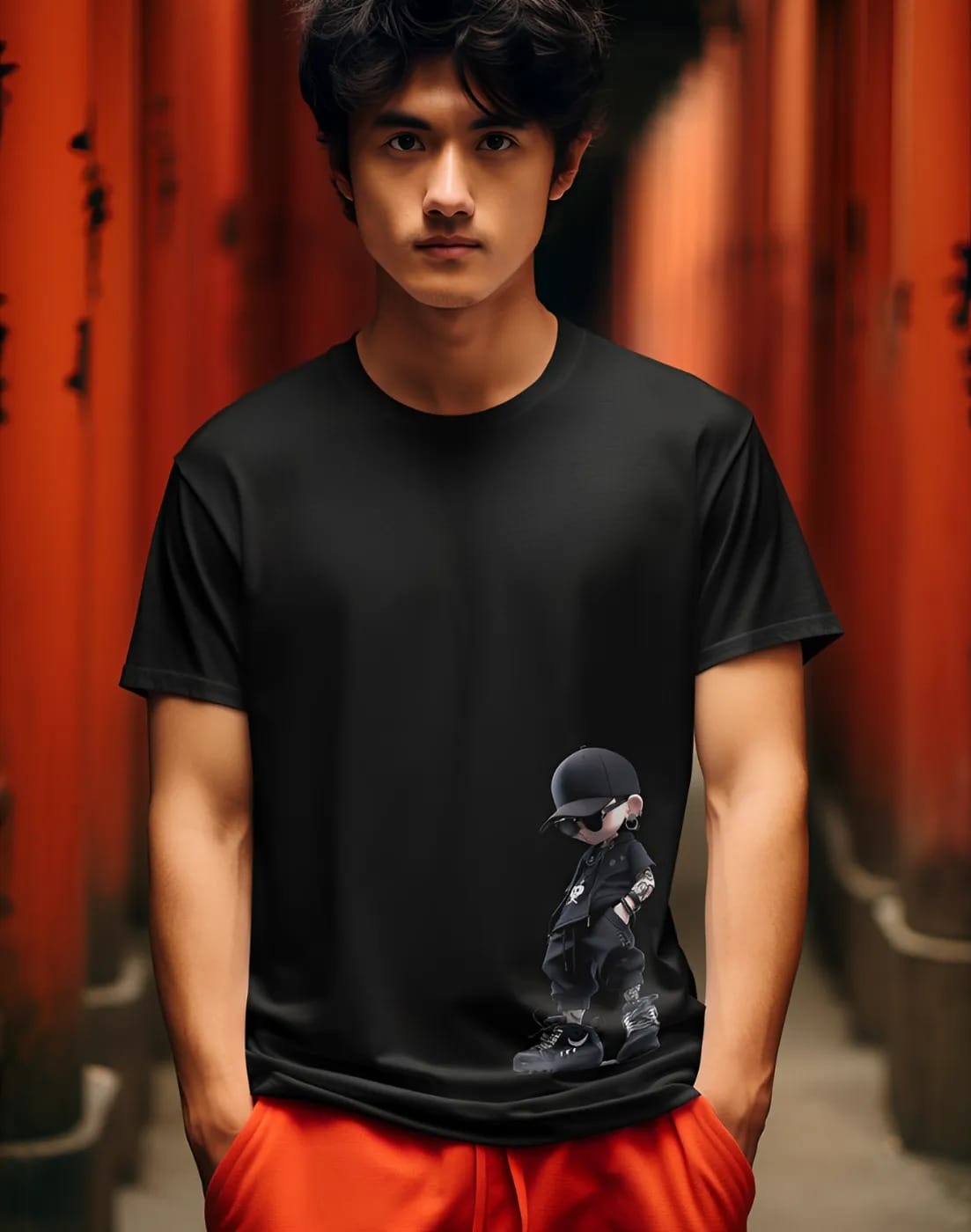 pnp urban icon | men's regular fit round neck t shirt