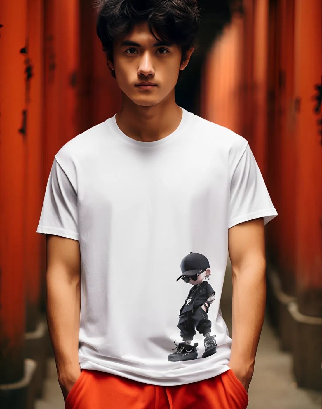 pnp urban icon | men's regular fit round neck t shirt