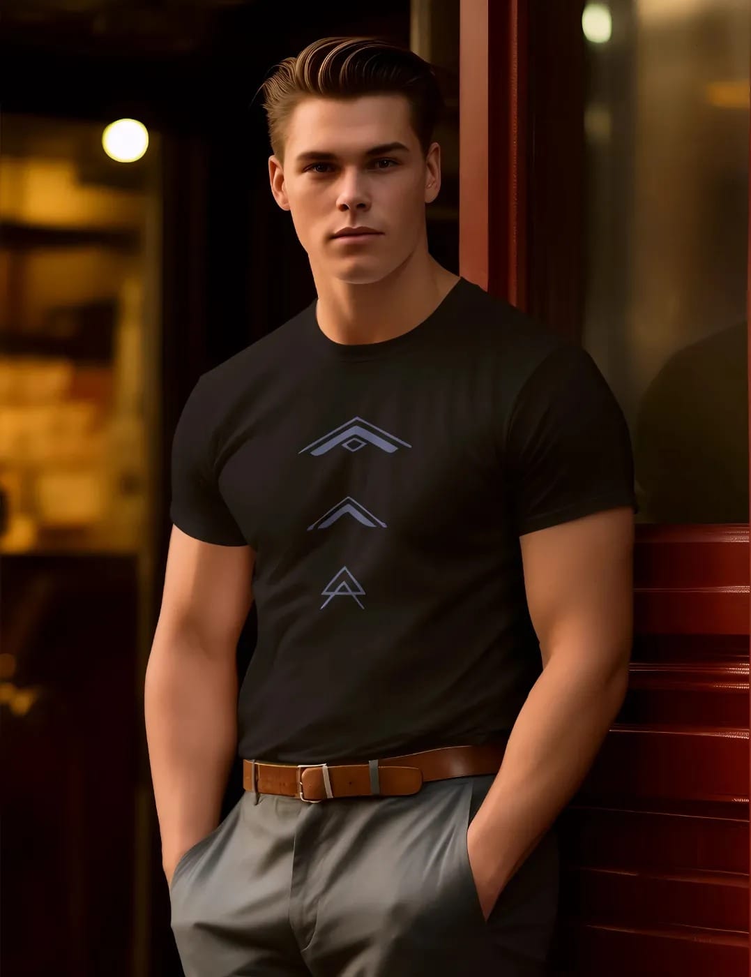 pnp elevate | men's regular fit round neck t shirt