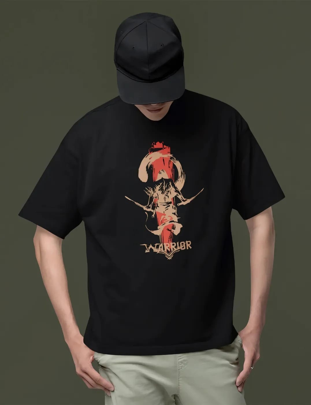 pnp stealth vibe | men’s oversized white t shirt | 200 gsm (copy)