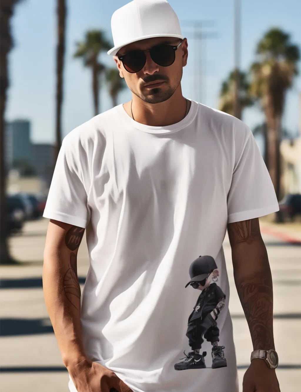 pnp urban icon | men's regular fit round neck t shirt