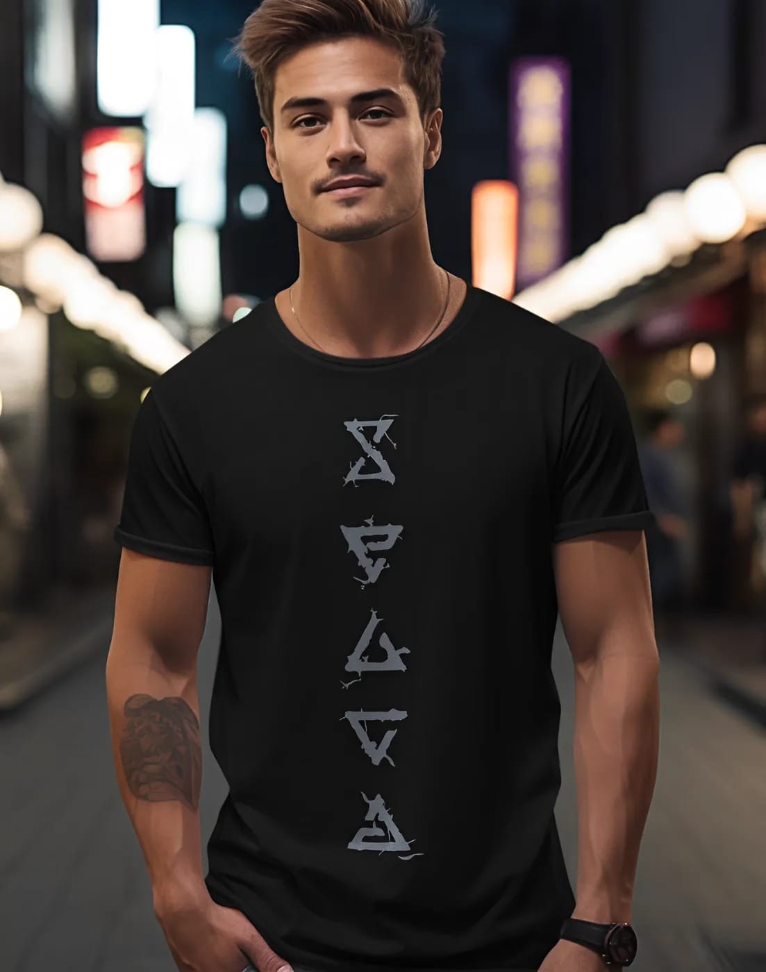 pnp saga | men's regular fit round neck t shirt