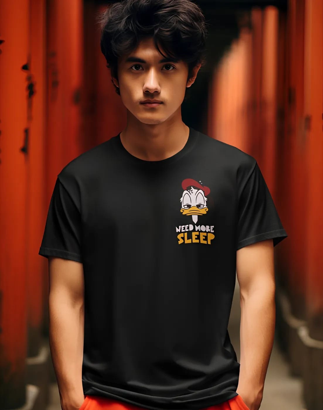 pnp heartbeat music | men's regular fit round neck black t shirt (copy)