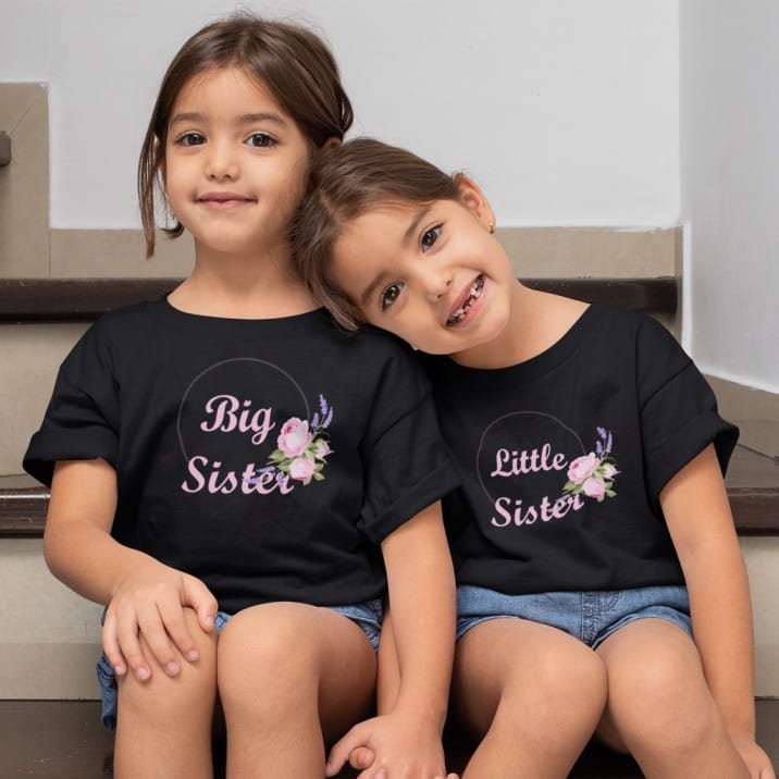 Sister Family T-shirt Pack of 2 – Matching Set by Prints N Plains