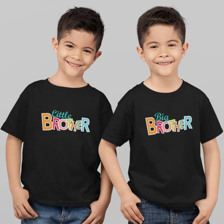 Brother Family T-shirt Pack of 2 – Matching Set by Prints N Plains