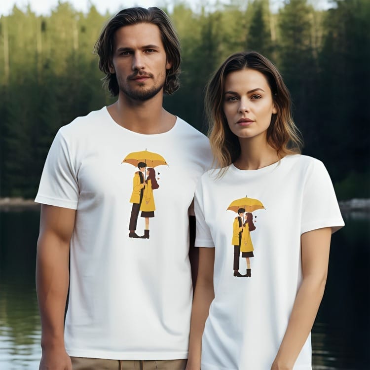 Together Couple Family T-shirt Pack of 2 – Matching Set by Prints N Plains