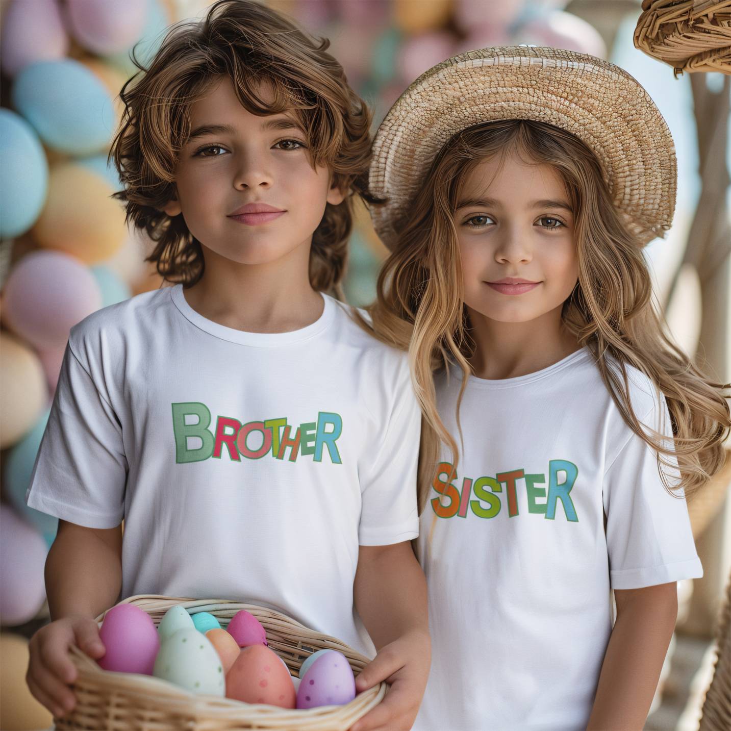 Brother Sister Family T-shirt Pack of 2 – Matching Set by Prints N Plains