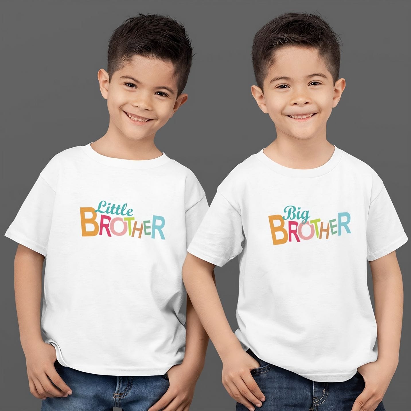 Brother Family T-shirt Pack of 2 – Matching Set by Prints N Plains