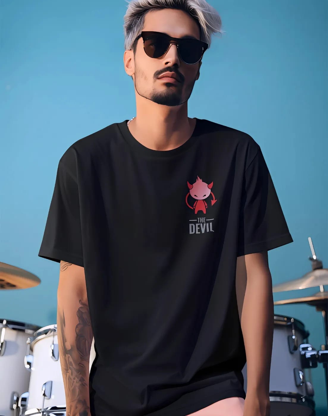 pnp devil | men’s oversized t shirt | 200 gsm