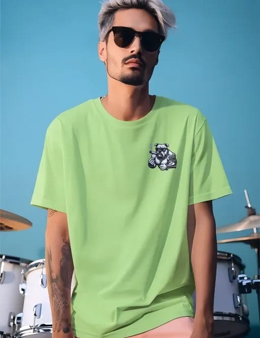 pnp bulldog attitude | men’s oversized t shirt | 200 gsm