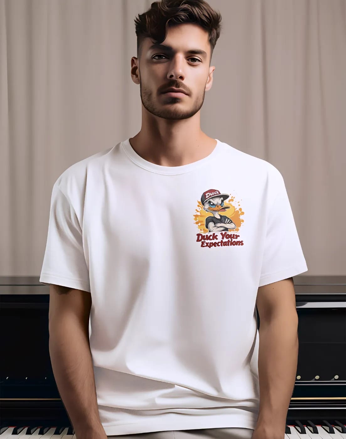 pnp duck your expectations | men’s oversized t shirt | 200 gsm